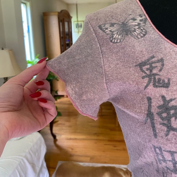 apt. 9 Y2K Butterfly Print Graphic Tee - Picture 4 of 9